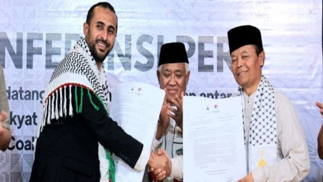 Aliansi Rakyat Indonesia Bela Palestina teken kerja sama dengan koalisi internasional perjuangkan kemerdekaan Palestina.