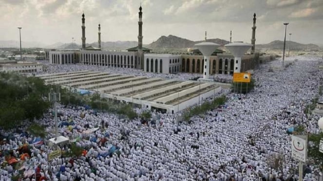 Masjid Namirah di kawasan Arafah, Makkah, Arab Saudi