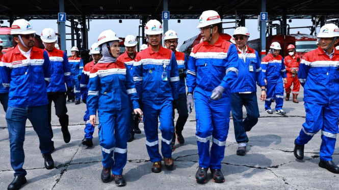 Komut dan Dirut Pertamina kunjungan ke berbagai sarana dan fasilitas