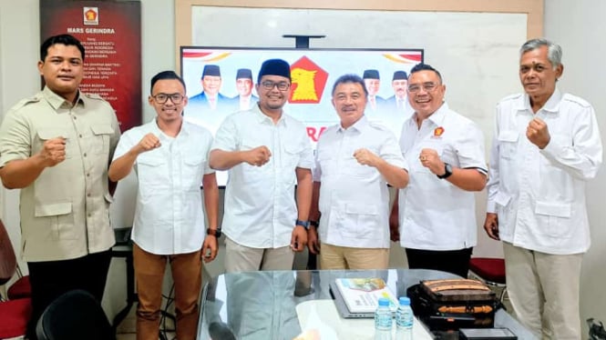 Kader Gerindra Aa Fawa saat Jalani Fit and Proper Test di DPW Gerindra, Jawa Barat.