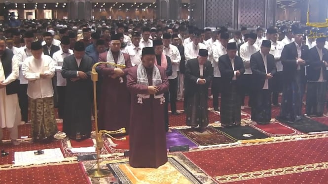 Wapres Ma'ruf Amin Laksanakan Shalat Idul Adha di Masjid Istiqlal 