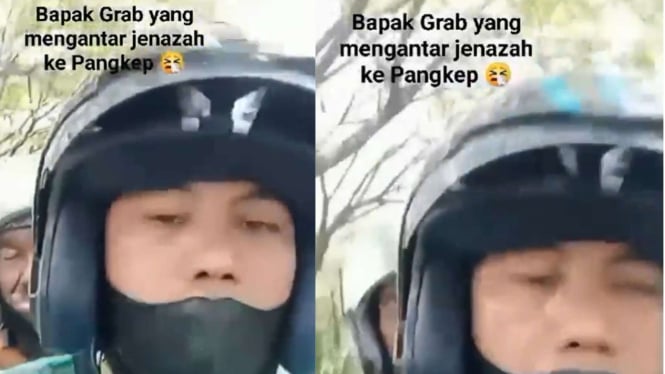 Viral Ojol di Makassar Rela Antar Jenazah Bayi Sejauh 53 KM