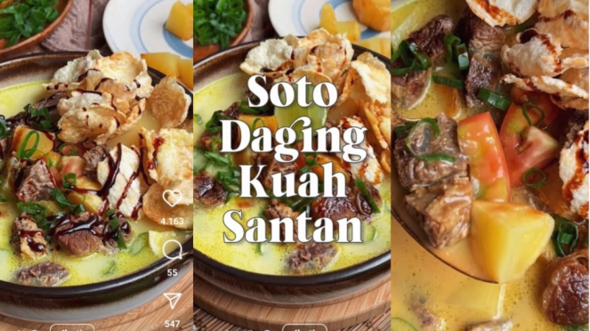 Soto Daging Kuah Santan