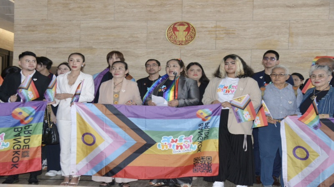 LSM Thailand mendukung pengesahan RUU pernikahan sejenis di Gedung parlemen 