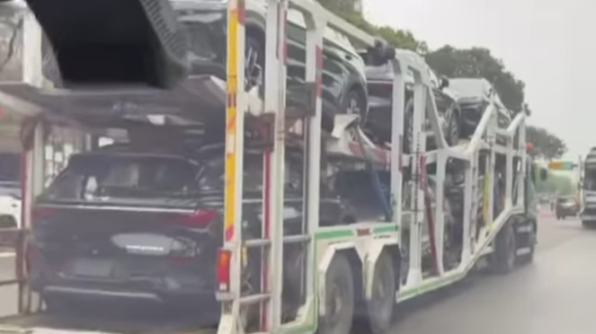 Pengiriman mobil listrik BYD