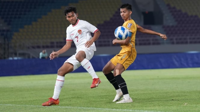 Fardan Ary Setyawan saat laga Timnas Indonesia U-16