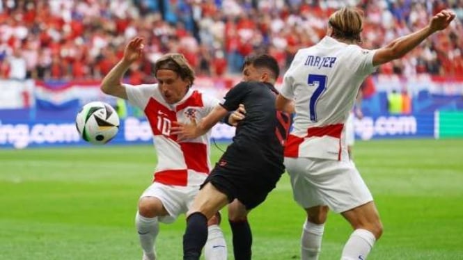 Kroasia vs Albania di Euro 2024