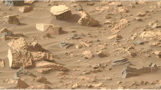 Penemuan batu popcorn di Mars.