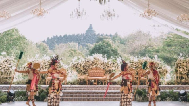 Pernikahan megah di Candi Borobudur