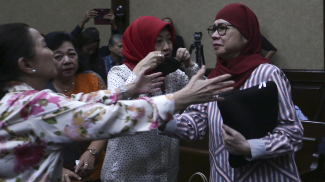 Sidang Vonis Mantan Dirut Pertamina Karen Agustiawan di Kasus LNG