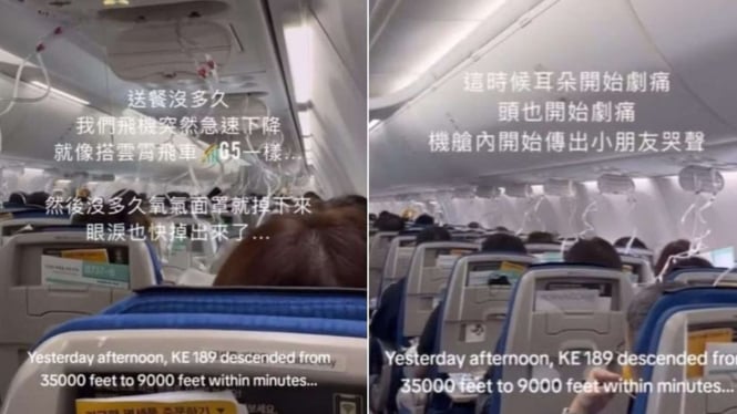 Pendaratan Darurat Korean Air di Taiwan Akibat Masalah Tekanan Kabin