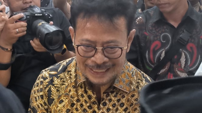 Eks Menteri Pertanian Syahrul Yasin Limpo atau SYL di ruang sidang Pengadilan Tipikor, Jakarta Pusat, Jumat, 28 Juni 2024