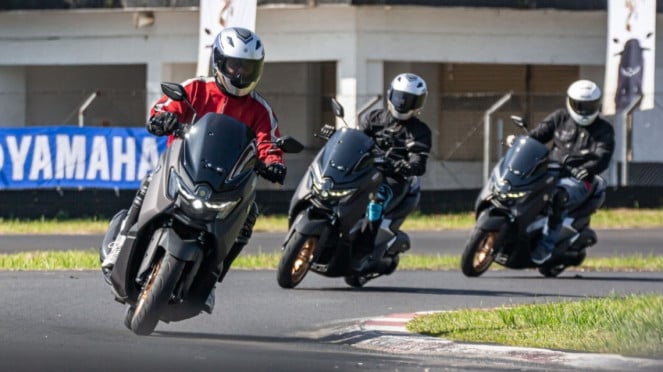 Test ride Yamaha NMAX Turbo di Sirkuit Sentul, Bogor