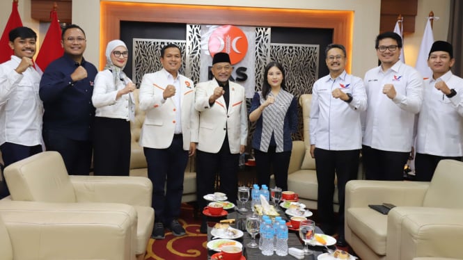 Angela Tanoesoedibjo Pimpin Perindo Silaturahmi ke Markas PKS