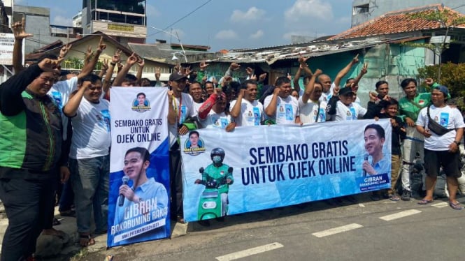 Relawan Gibran Rakabuming Raka bergerak di Jakarta.