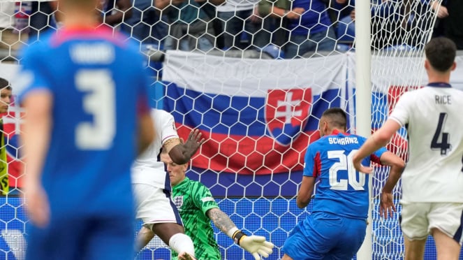 El jugador de la selección eslovaca Ivan Schranz marcó contra Inglaterra