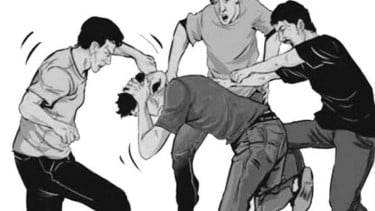 El escenario de los ladrones es golpeado por la masa