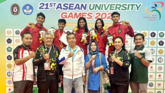 Delegasi Unnes meraih medali emas di ajang ASEAN University Games (AUG) 2024.