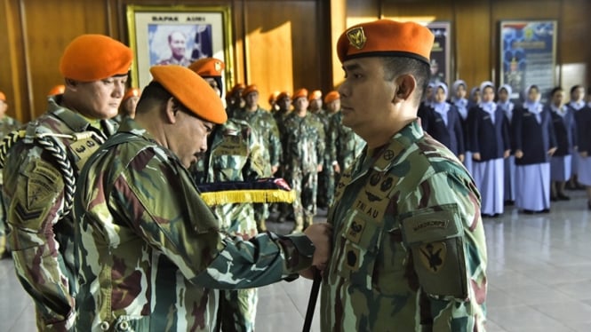 VIVA Militer: Dankopasgat Lantik Kolonel Pas Fajar jadi Aspers Kopasgat