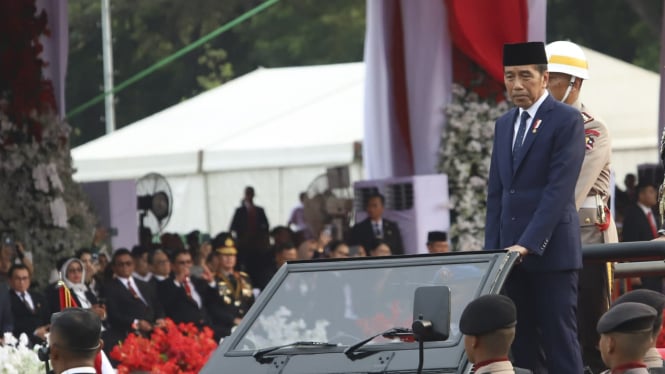 Presiden Jokowi Hadiri HUT Bhayangkara ke-78