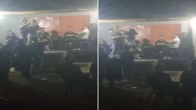 Oknum kepala sekolah melecehkan seorang penyanyi di atas panggung