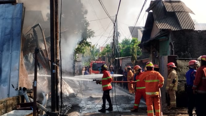 Lokasi Kebakaran Sekeluarga Tewas di Bekasi