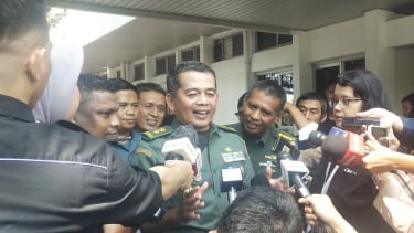 VIVA Military: Jefe del Estado Mayor Central del TNI, mayor general Nugrakha Gumilar, en el cuartel general del TNI