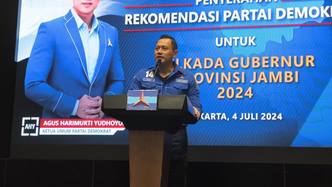 Ketua Umum Partai Demokrat, Agus Harimurti Yudhoyono atau AHY di Kantor DPP Partai Demokrat, Jakarta Pusat, Kamis, 4 Juli 2024