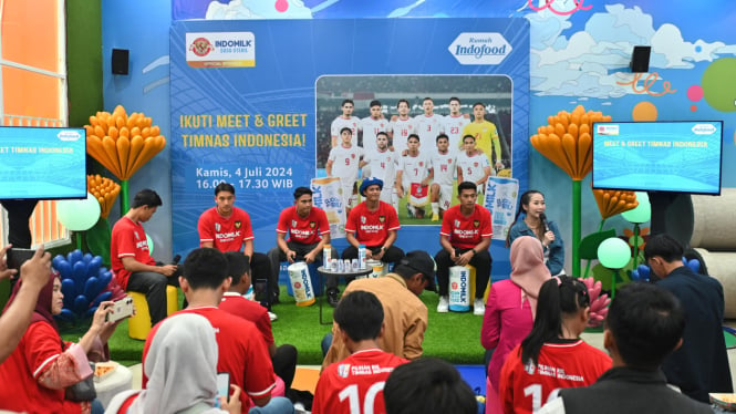 Meet and greet pemain Timnas Indonesia di Rumah Indofood