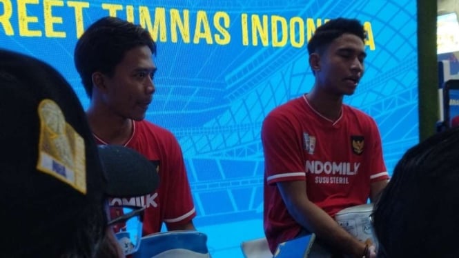 Pemain Timnas Indonesia, Edo Febriansah dan Marselino Ferdinan