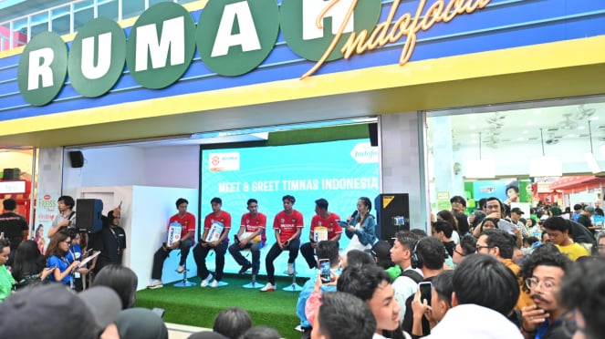 Conozca y salude a los jugadores de la selección nacional de Indonesia en Rumah Indofood