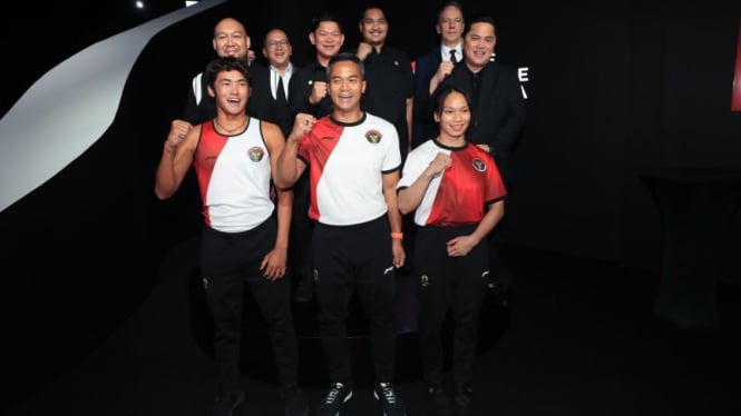 Pameran jersey Indonesia di Olimpiade Paris