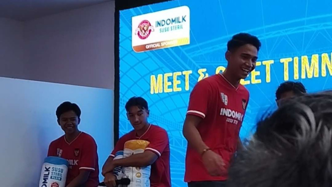 Pemain Timnas Indonesia Marselino Ferdinan