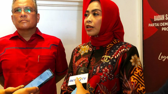 Bacalon Bupati Labuhanbatu, dr Maya Hasmita salah satu mendapatkan rekomendasi dukungan dari PKS.(B.S.Putra/VIVA)