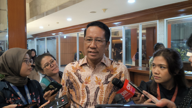 Ketua Baleg DPR RI Supratman Andi Atgas di Kompleks Parlemen, Senayan, Jakarta Pusat, Selasa, 9 Juli 2024