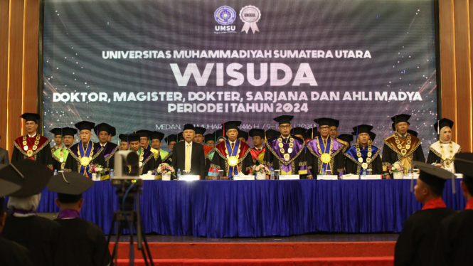 UMSU gelar wisuda 1.943 lulusan di Selecta Convention Hall, Kota Medan.(dok UMSU)