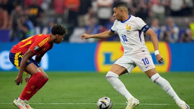 Timnas Spanyol vs Prancis, duelo Lamine Yamal vs Kylian Mbappe