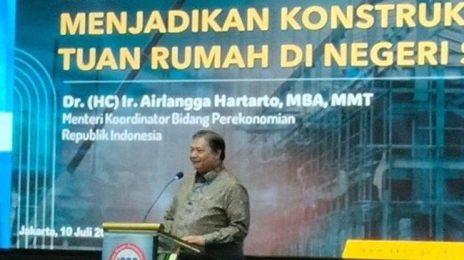 Menteri Koordinator Perekonomian Airlanga Hartarto.