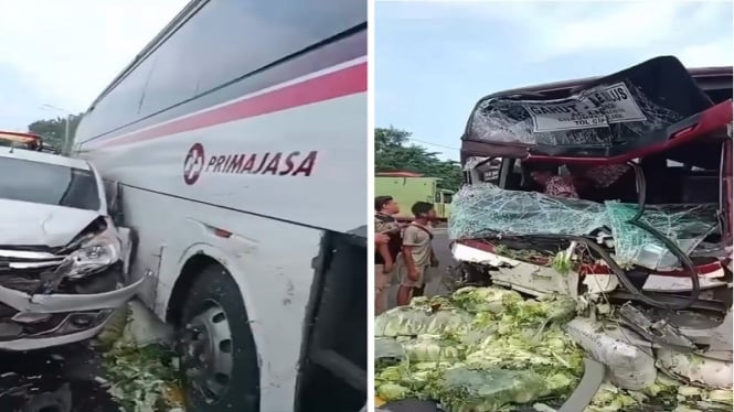 Kecelakaan beruntun di KM 85 Tol Cipularang arah Jakarta