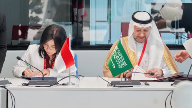 Penandatanganan MoU antara DJKI Indonesia dengan Otoritas KI Arab Saudi