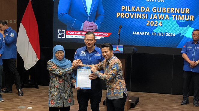 Democratic Party Officially Supports Khofifah-Emil Dardak in the East Java Regional Election