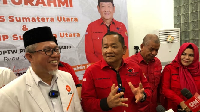 Ketua DPD PDIP Sumut, Rapidin Simbolon.(B.S.Putra/VIVA)