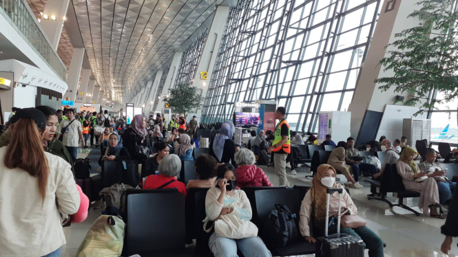 Suasana terminal 3 bandara soetta