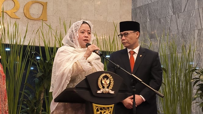 Ketua DPR RI, Puan Maharani di Kompleks Parlemen, Senayan, Jakarta Pusat, Kamis, 11 Juli 2024