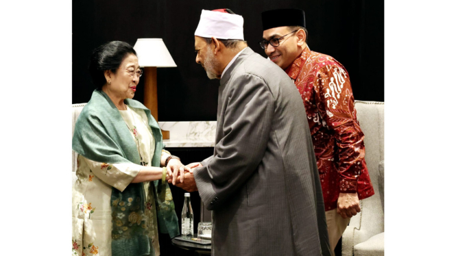 Megawati Soekarnoputri bertemu Imam Besar Al Azhar Ahmed Al-Tayeb