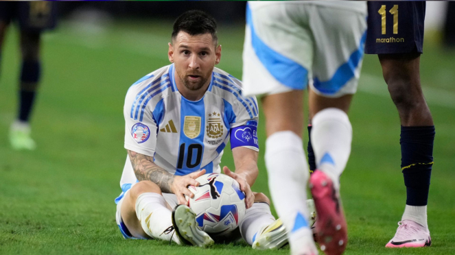 Der Kapitän der argentinischen Nationalmannschaft, Lionel Messi