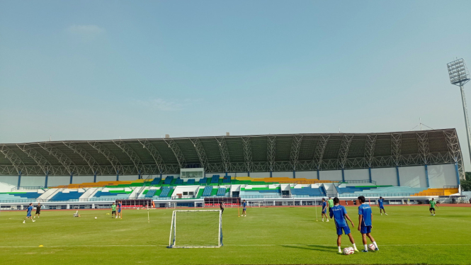 Persib Bandung dalam sesi latihan tim (foto: Dede Idrus) 