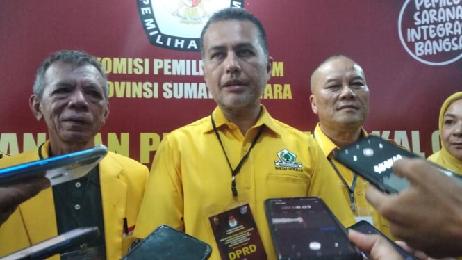 Ketua DPD Golkar Sumut, Musa Rajekshah.(B.S.Putra/VIVA)