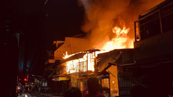 Kebakaran di Jalan Kebon Baru