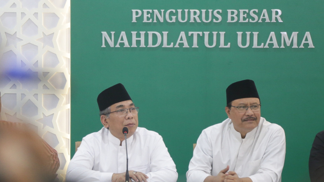 PBNU konfrensi pers terkait 5 Nahdliyin yang bertemu Presiden Israel